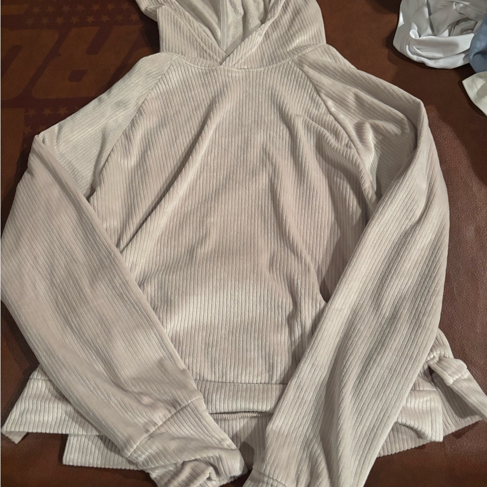 All in Motion Beige Long Sleeve Hoodie